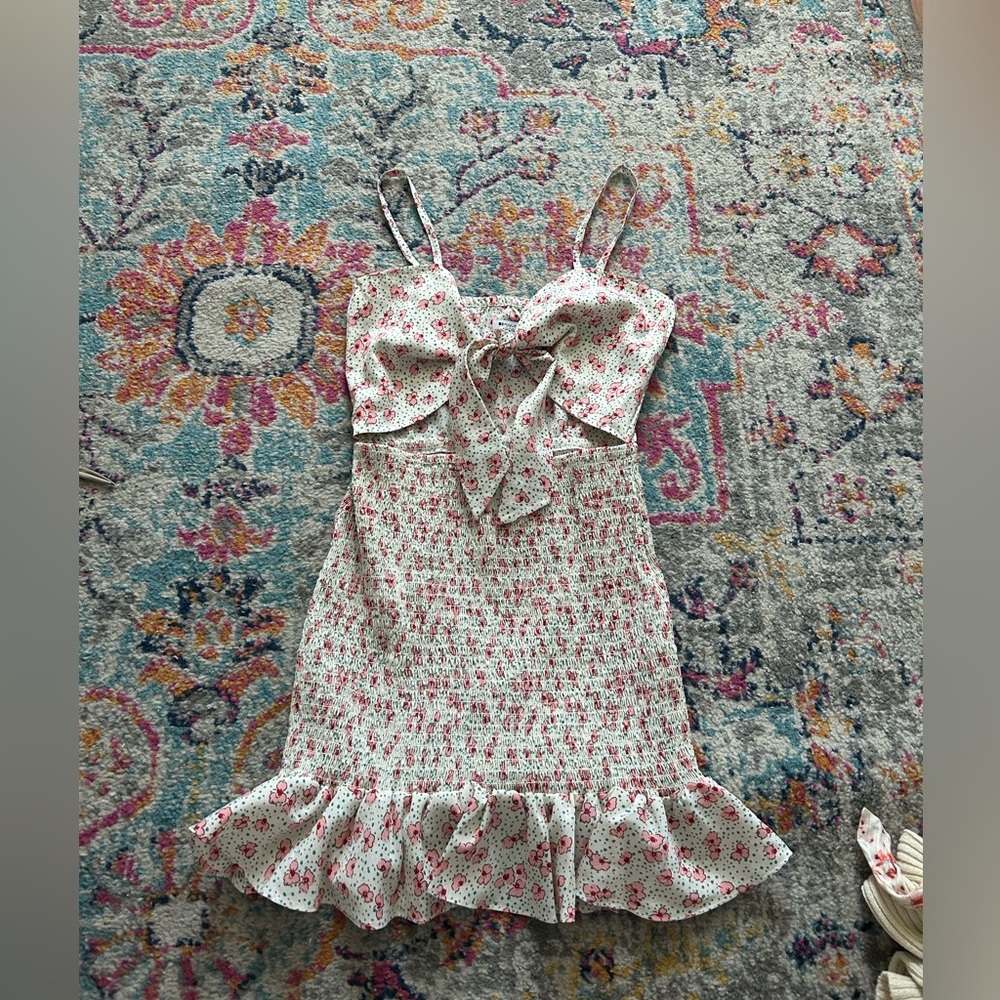 Beginning Boutique Floral Spaghetti Strap Dress